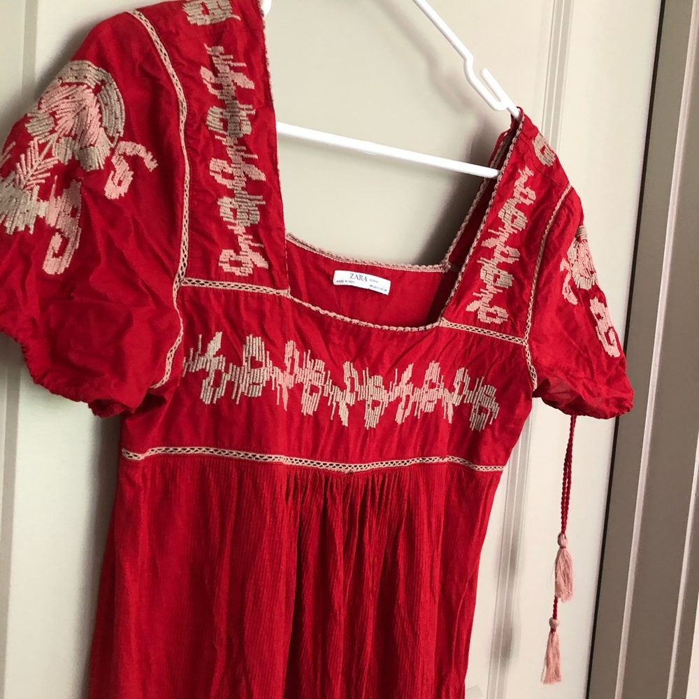 Zara crop shoulder dress